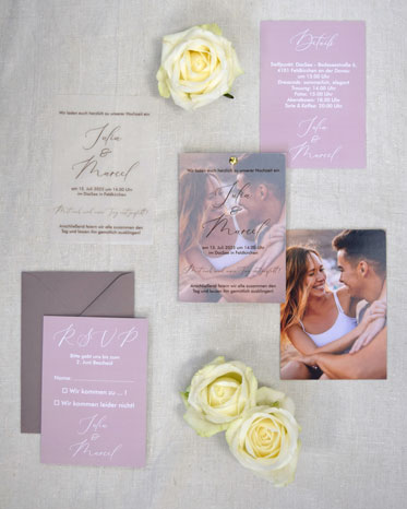 Flatlay mit Fächer-Karte